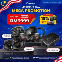 Pioneer Merdeka 2024 Promo Package 3 (TS-J170C + TS-D65F + TS-WX140DA)